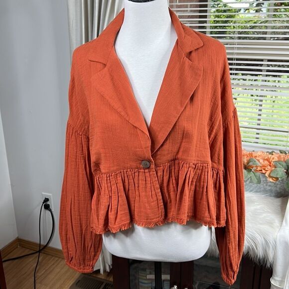 Free People Empire Waist Jacket NWT - Picture 4 of 8